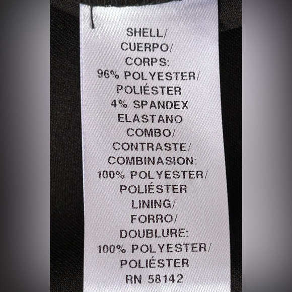 Maggy London Illusion Knee Length Sheath Dress Black‎ Size 6 - Picture 7 of 10